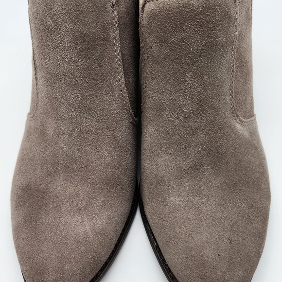 Lucky Brand Ankle Boots Booties Women’s 10M Folley Brown Taupe Suede Shoes - Picture 5 of 10